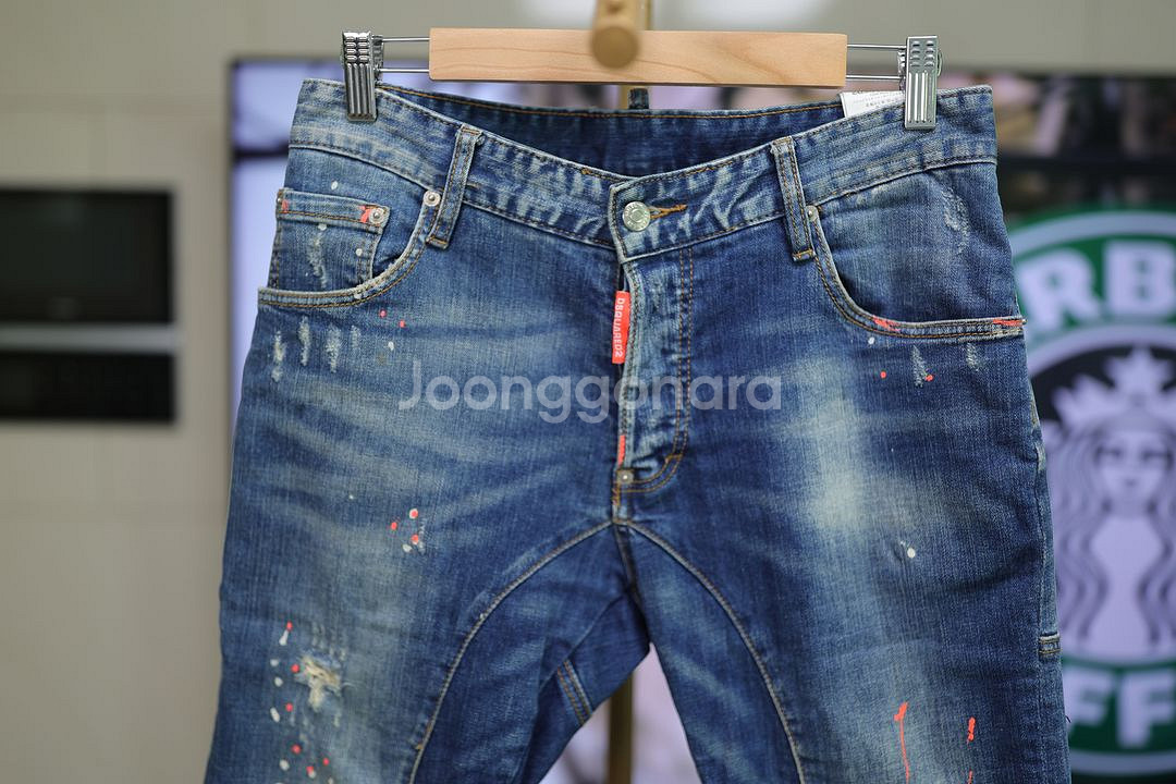 디스퀘어드2 페인팅 데님 팬츠 30~31--3