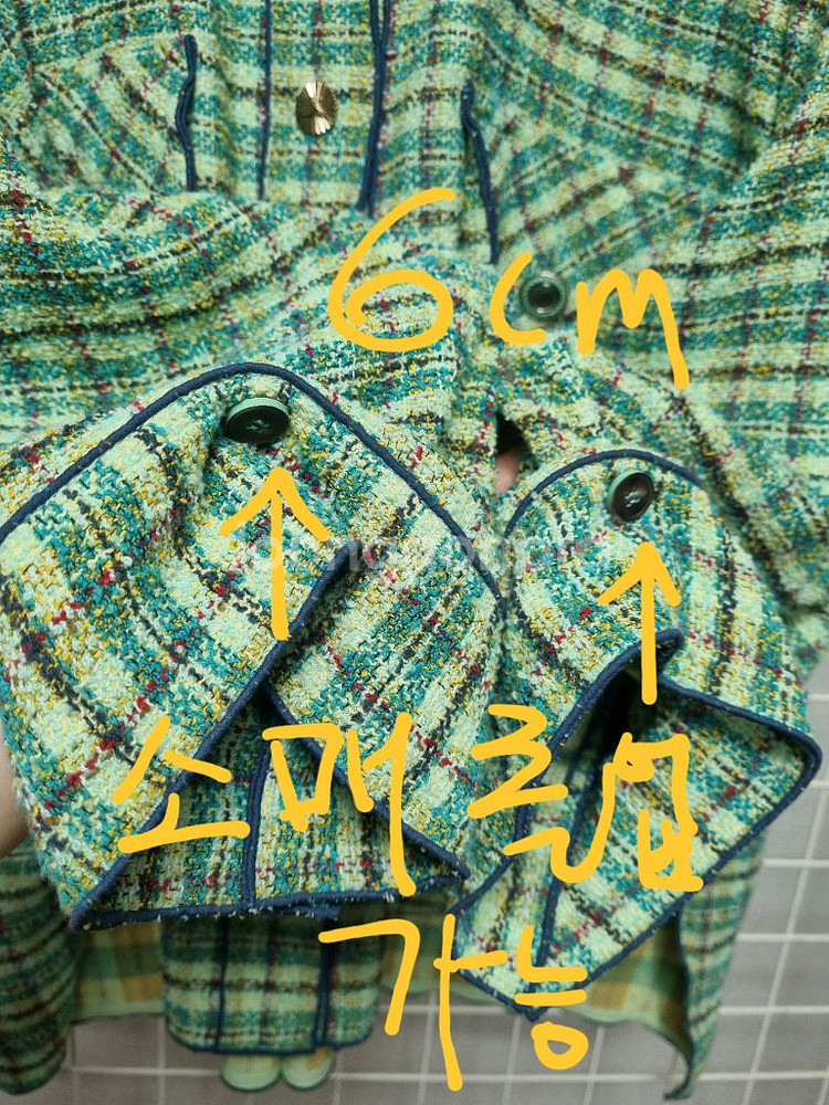 (택포) 시스템 트위드자켓 트위드남방--4