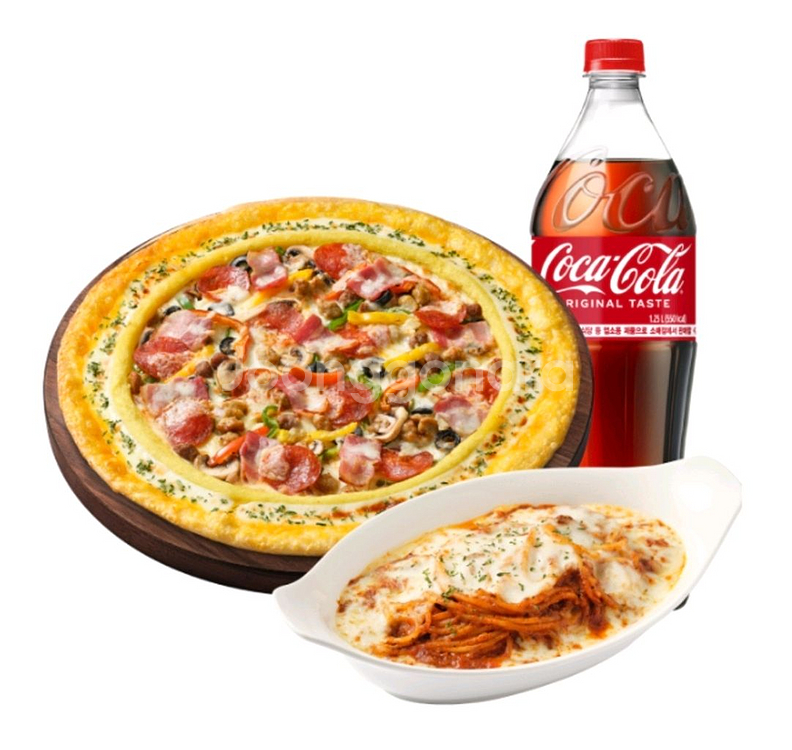 피자헛(포장전용)수퍼슈프림리치골드+리치치즈파스타+콜라--0