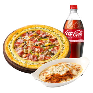 피자헛(포장전용)수퍼슈프림리치골드+리치치즈파스타+콜라
