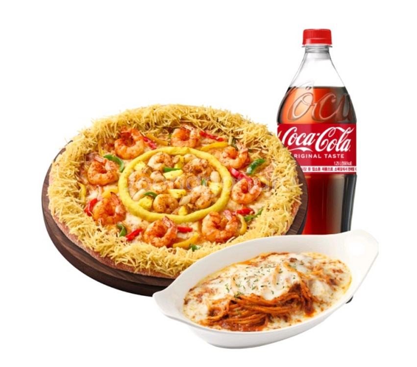 피자헛(포장전용)수퍼슈프림리치골드+리치치즈파스타+콜라--1