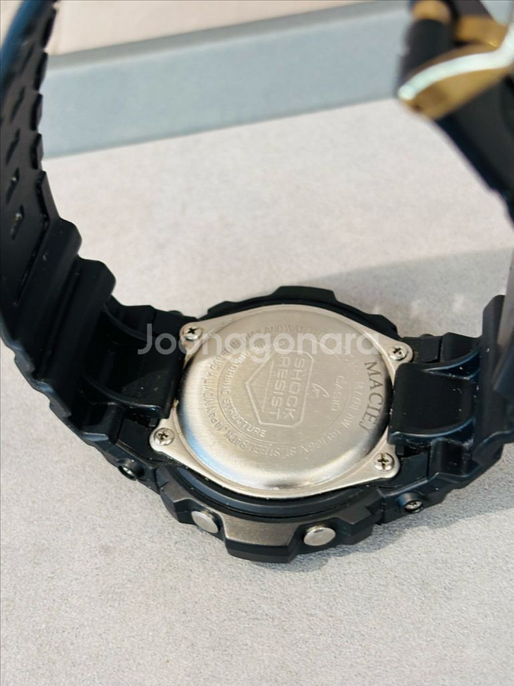 카시오 지샥 AW-591GBX 흑금 아나디지 시계--2