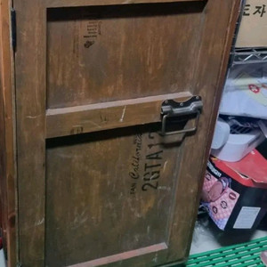 빈티지 원목 이동식바퀴 수납장 인테리어