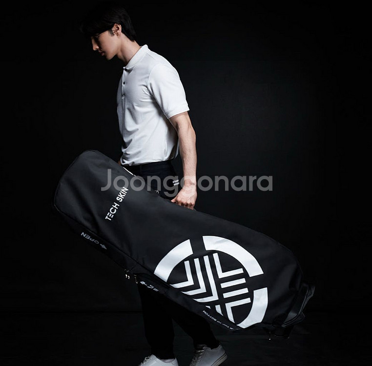 테크스킨 투어쉴드 골프백 항공커버 블랙--0