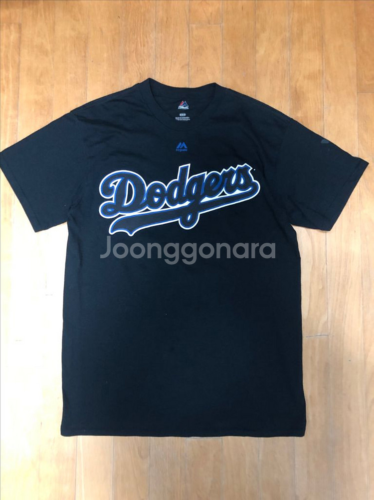 마제스틱 MLB LA 다저스 22 커쇼 야구 티셔츠 M--0