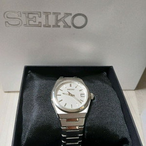 세이코 시계 사파이어 메탈 실버 화이트 34mm
