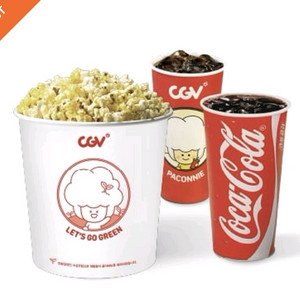 cgv 메가박스 롯데시네마 팝콘 콜라 콤보
