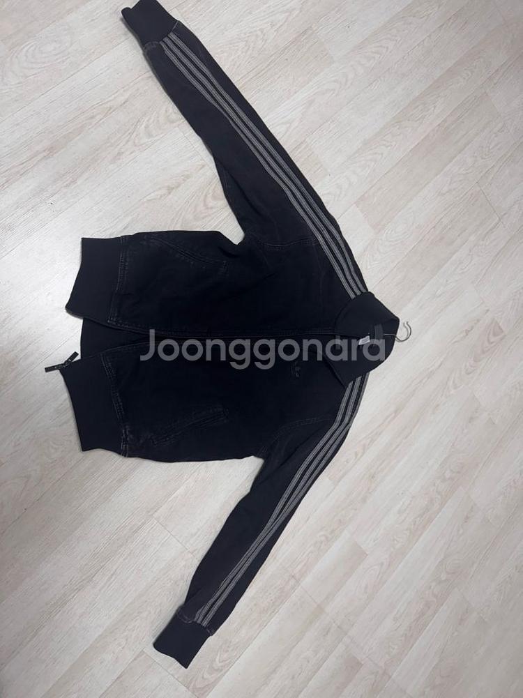 아디다스 데님 파이어버드 트랙탑 트루 블랙 M--0