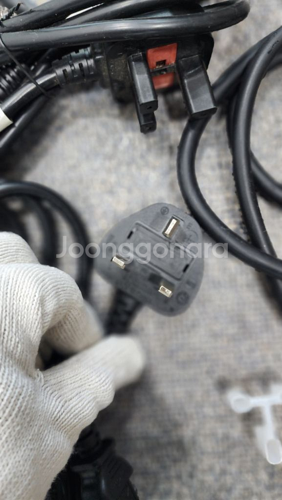 영국 파워케이블 전원 파워 3구 0.9M 홍콩 코드 컴--0