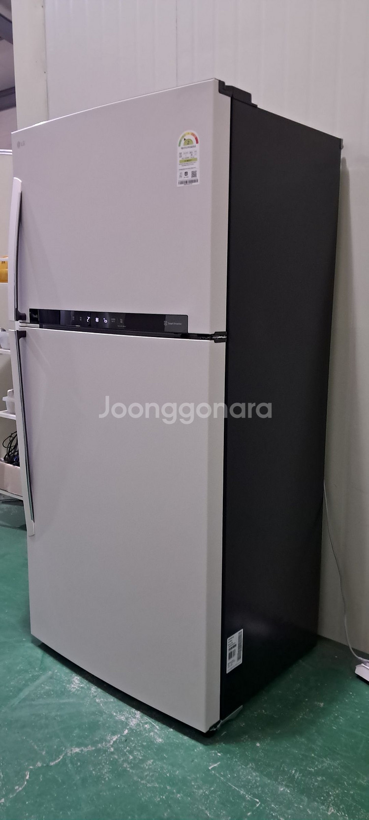 1557 엘지 592L 2도어냉장고(베이지)--1