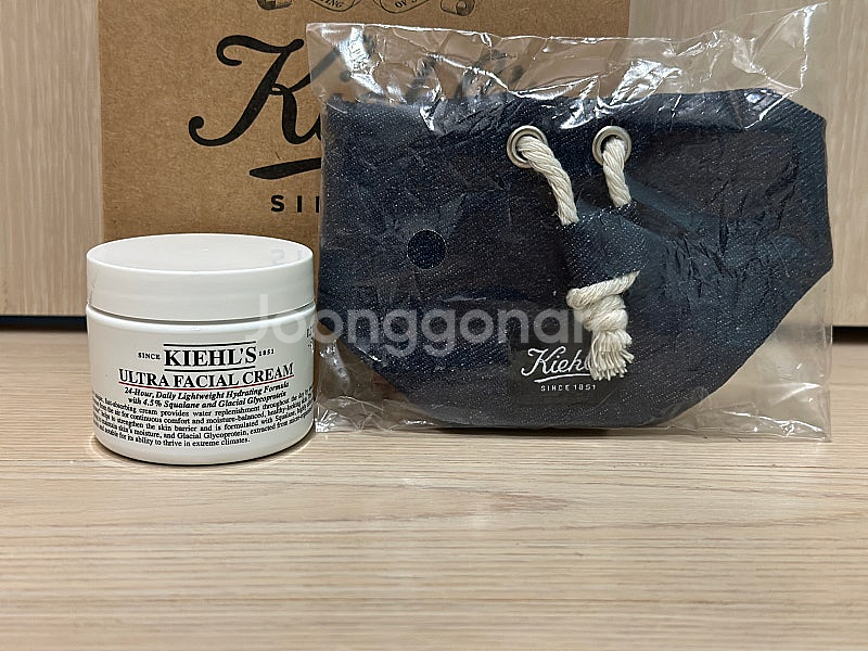 키엘 울트라 훼이셜 수분크림 50ml(+데님 파우치)--2