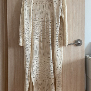 크로셰 아이보리 롱가디건