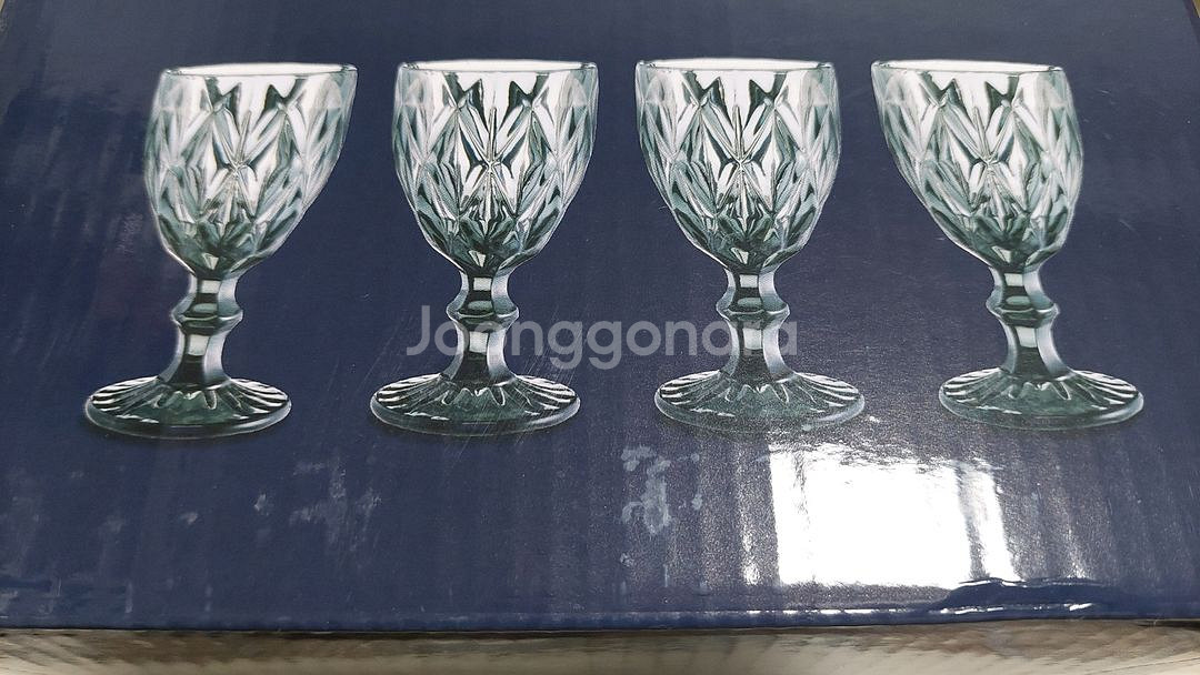 새제품 고블렛 유리잔 4p--1