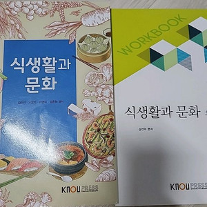 방통대교재 ㅡ 식생활과 문화 ㅡ식영과