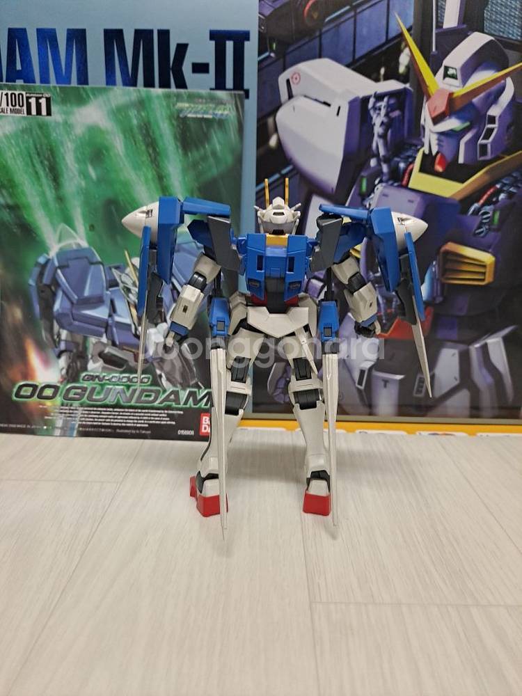 1/100 OO 더블 오 건담 가조립--4