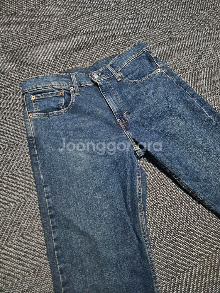 리바이스 502 진청 빈티지 데님 팬츠--1