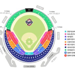 7/6 두산베어스 vs KT위즈 중앙네이비 통로2연석
