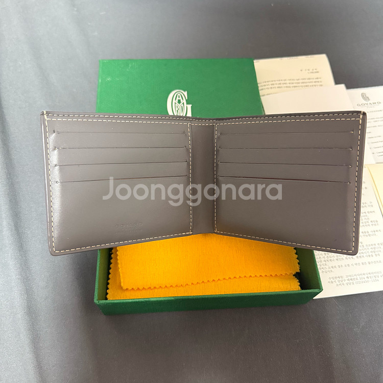 고야드 빅투와르 반지갑 그레이 풀구성--2