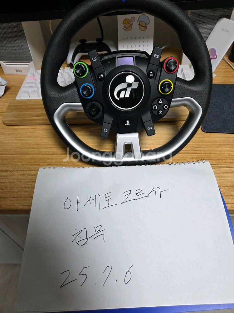 파나텍 GT DD Pro 레이싱 휠과 3페달(로드셸)--1
