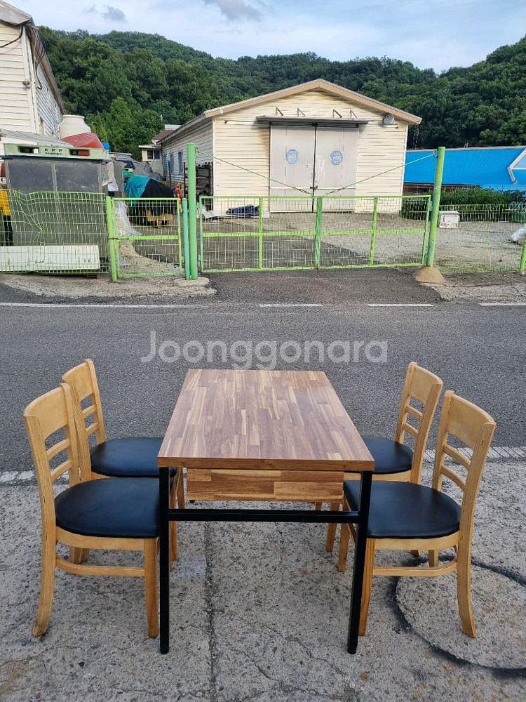 식당 4인 식탁의자세트--0