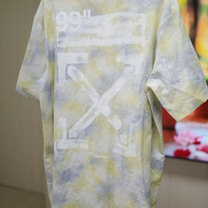 오프화이트 99 백로고 타이다이 셔츠 (XL)
