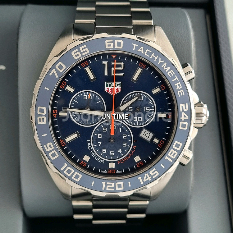 태그호이어 포뮬러1 크로노 청판 쿼츠 43mm--0