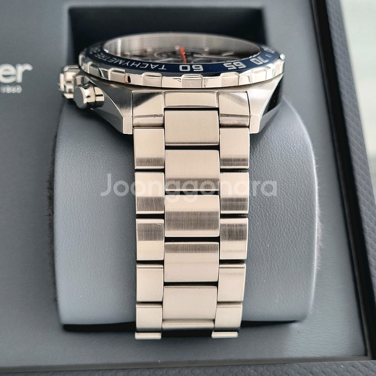 태그호이어 포뮬러1 크로노 청판 쿼츠 43mm--3