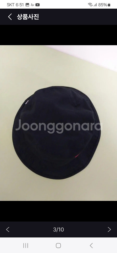 휠라 벙거지모자 로고 골프 버킷햇--2