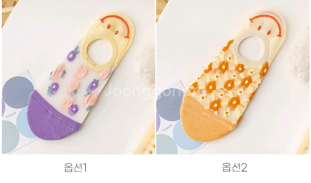 [새상품]시스루 덧신양말4 & 면 골지 발목 여성양말3--1