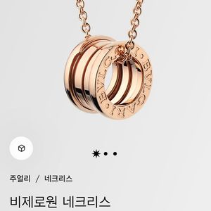 불가리 비제로원 로즈목걸이