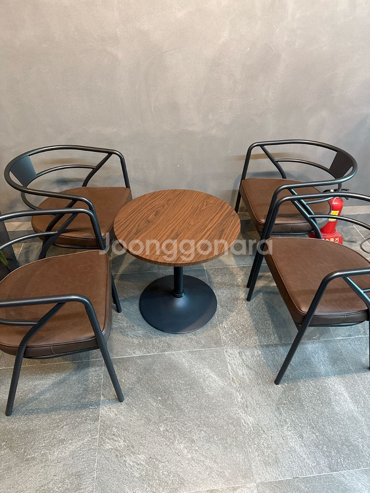 원목테이블 의자--1