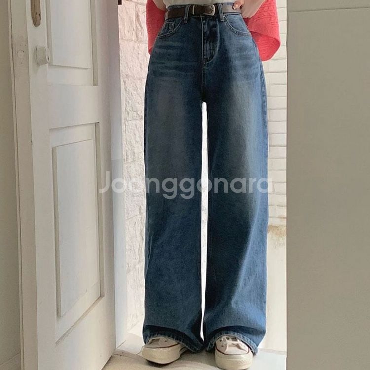 베이델리 와이드 데님 팬츠--1