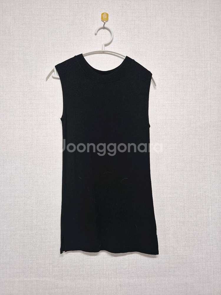 골지 민소매 티셔츠--0