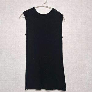 골지 민소매 티셔츠