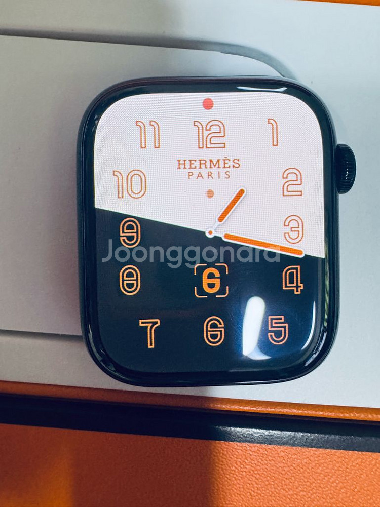 애플워치8 에르메스 누아르 45mm--0