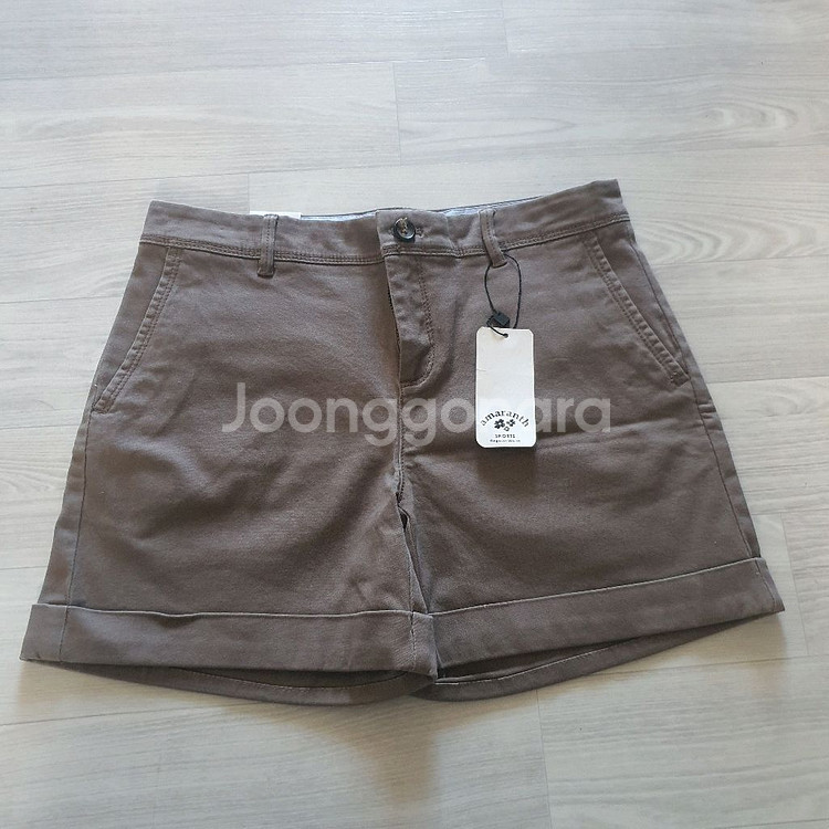 여름 반바지 새상품 36 M 여성 코코아색 숏팬츠--0