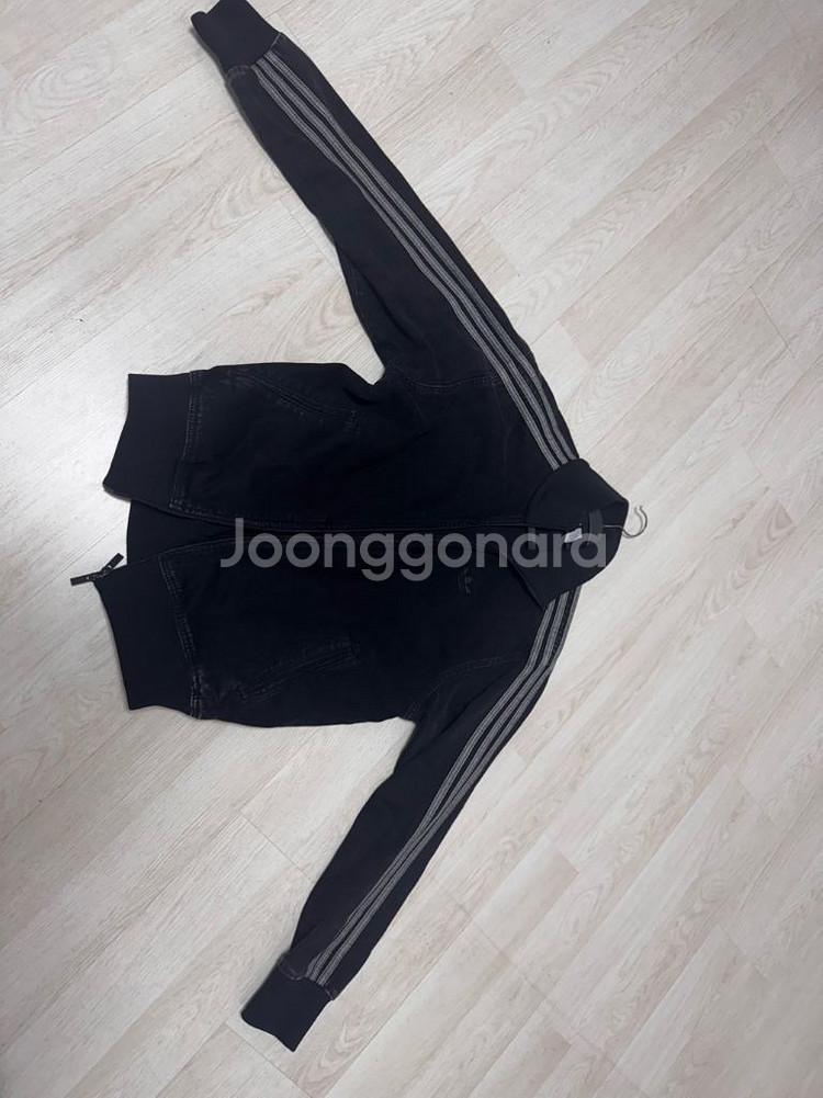 아디다스 데님 파이어버드 트랙탑 트루 블랙 M--3