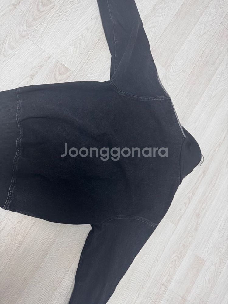 아디다스 데님 파이어버드 트랙탑 트루 블랙 M--4