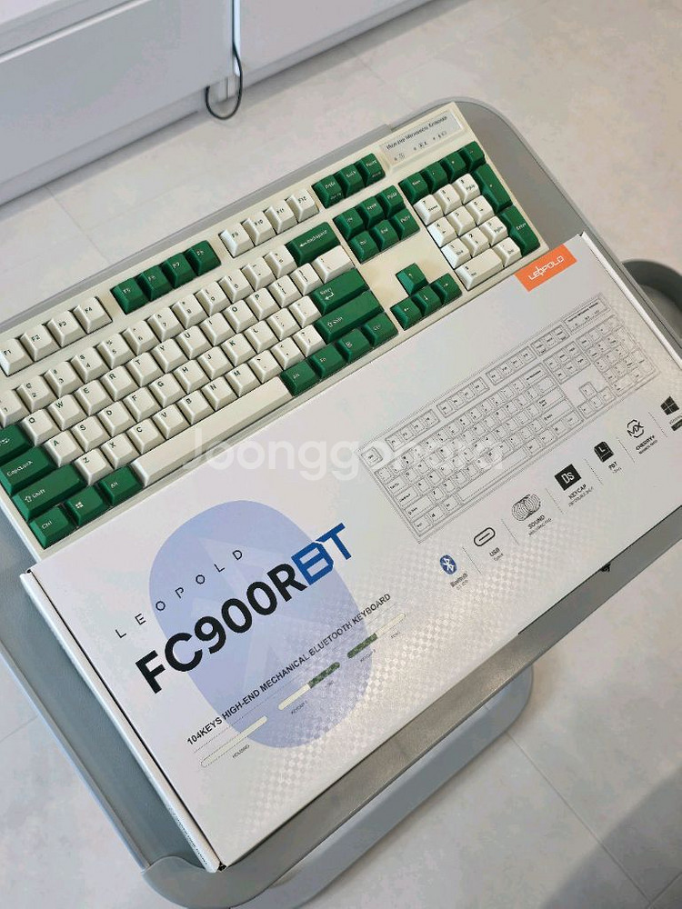 레오폴드 키보드 FC900RBT 그린 저소음 적축--0