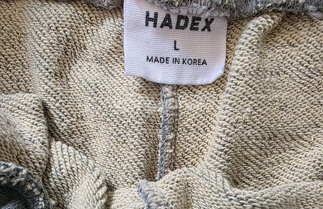 무신사 HADEX 회색 반바지 L 새상품--2