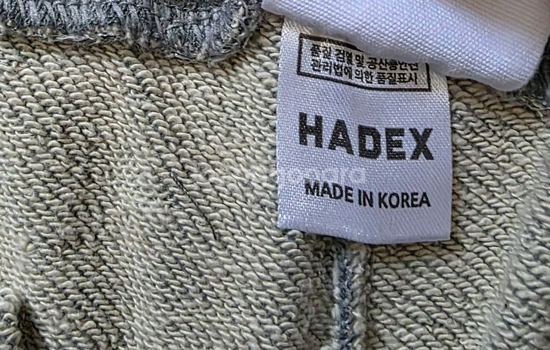 무신사 HADEX 회색 반바지 L 새상품--3