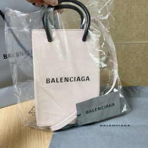 발렌시아가 폰홀더백 연핑크 풀박 최저가