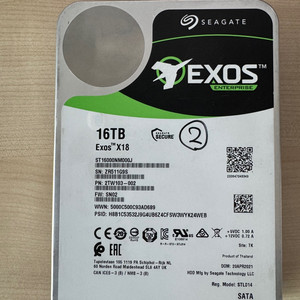 [택포] 시게이트 Exos X18 16테라
