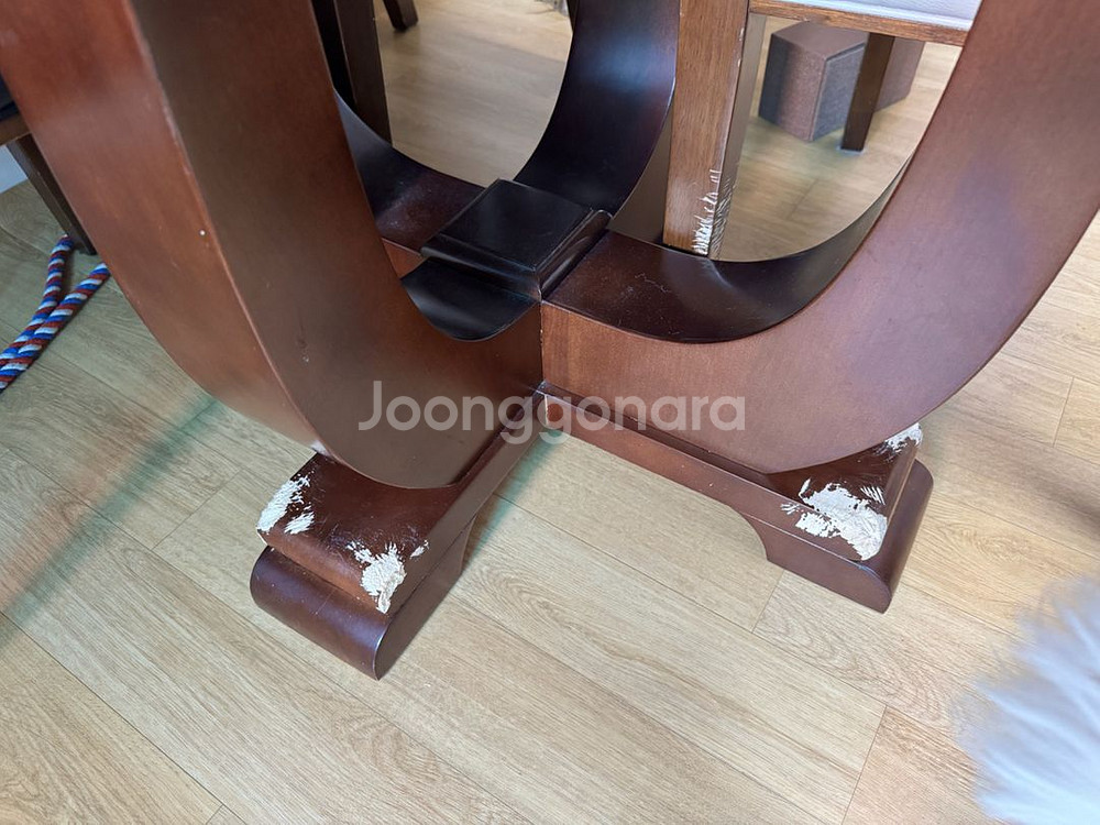 본톤 대리석 식탁--2