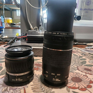 캐논카메라 렌즈 EF 75-300,EFS18-55