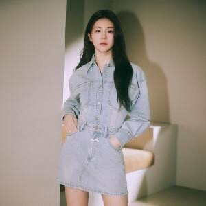 마리떼 셔츠 W SLIM FIT DENIM SHIRT--0