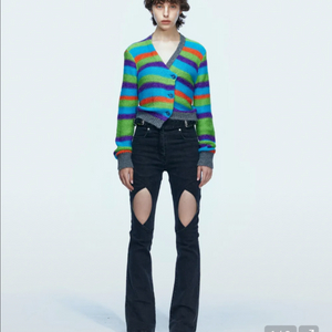 앤더슨벨 포 우먼 마르타 스트라이프 가디건