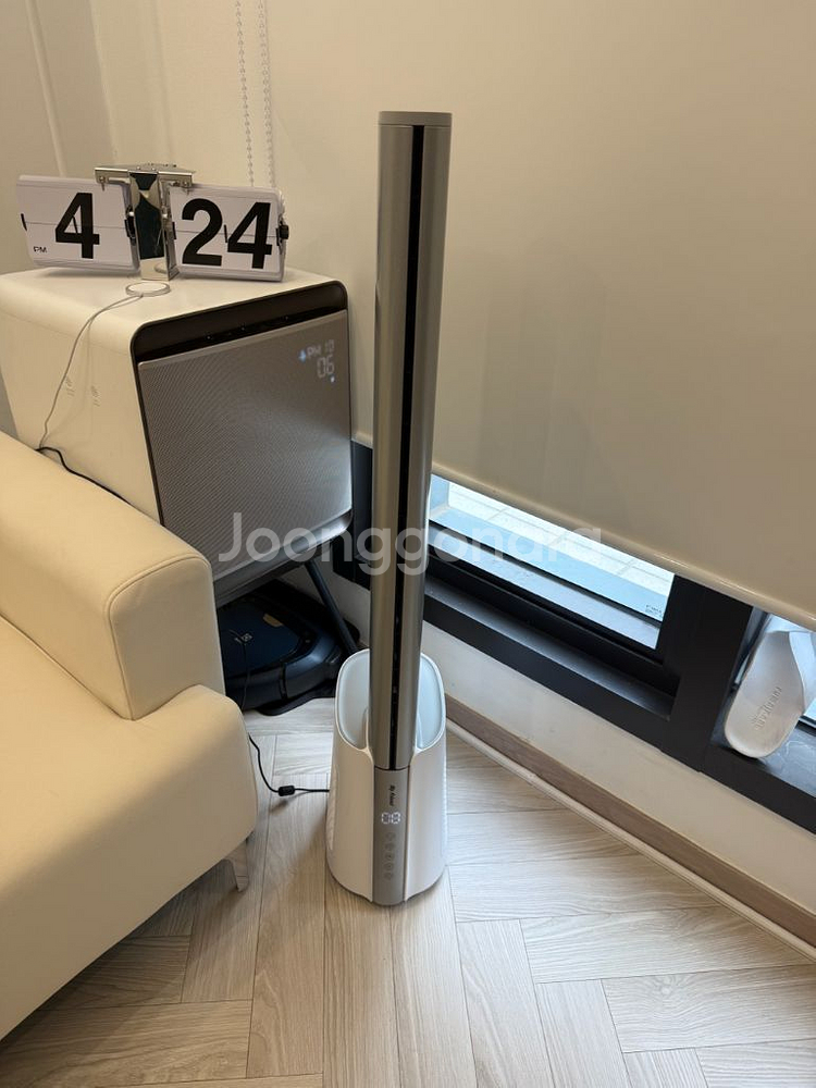 마이프랜드 날개없는선풍기 타워팬 리모컨형(공기청정기겸용--3
