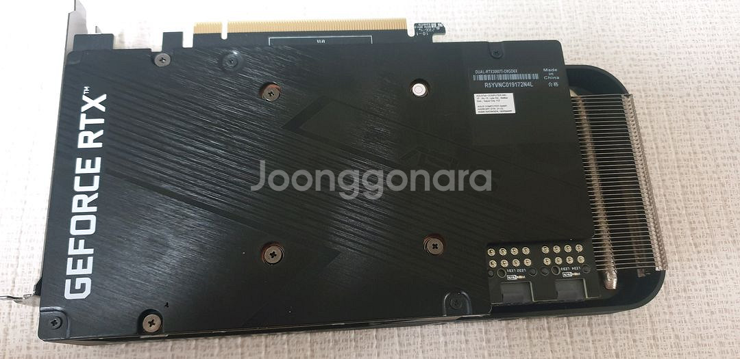 아수스 RTX3060TI 그래픽카드 팝니다--2