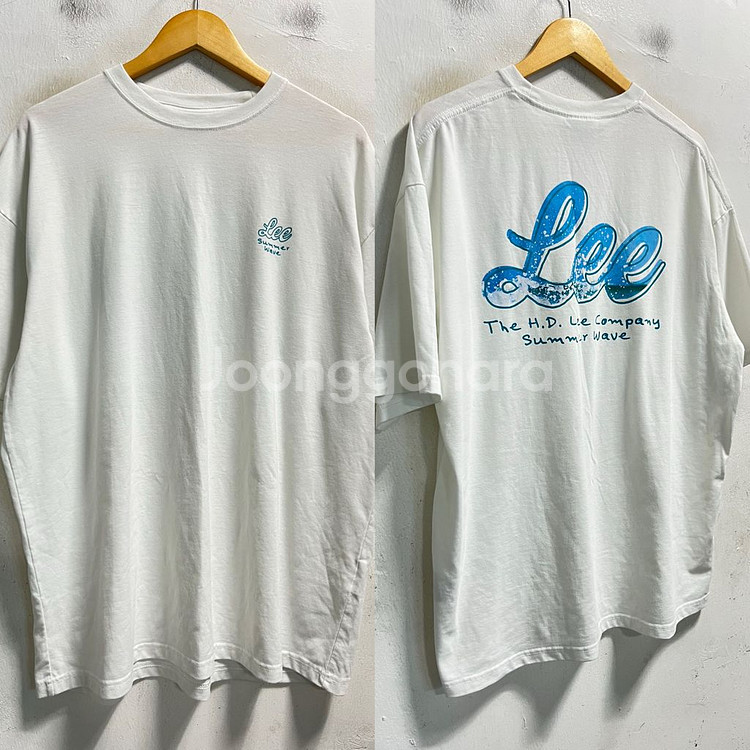 105-110 Lee 빅로고 루즈핏 반팔티--0